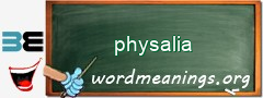 WordMeaning blackboard for physalia